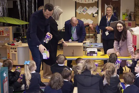 OS Easter egg school visit March 2023